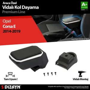 S-Dizayn Opel Corsa E ABS Vidalı Kol Dayama Kolçak Gri 2014-2019 A+Kalite						                Araca &Ouml;zel Ge&ccedil;me Kol&ccedil;ak&bull; Aracınızın konso