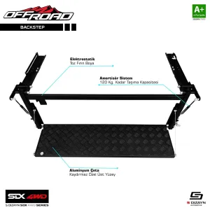 Sdx 4Wd Off Road Pickup Kasa Basamağı Backstep Universal