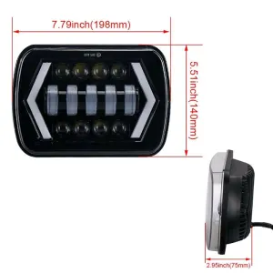 Offroad sis lambası beyaz, amber sinyal 60w 12-60v adet/ LASS300 thumb 3