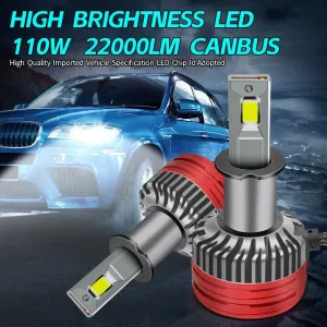 Led far ampulü canbus 110W 22000LM H3 12-30V / LAAM924 thumb 4