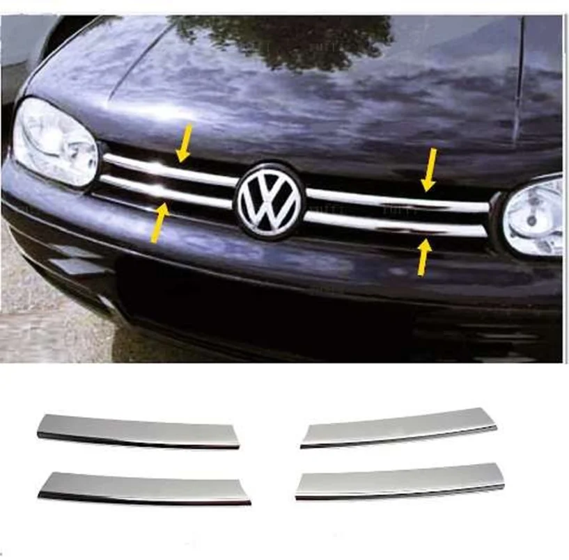 Volkswagen Golf Uyumlu 4 Ön Panjur Krom Parça