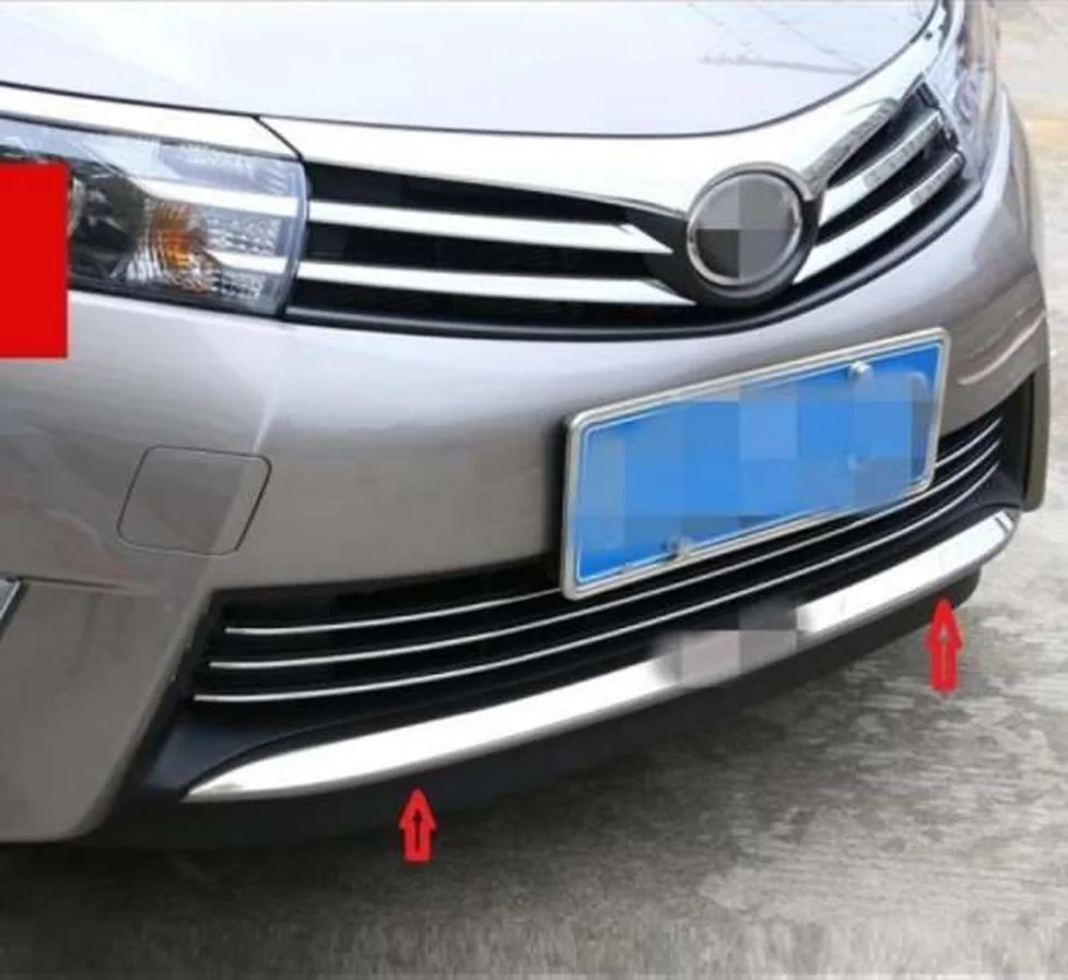 Toyota Corolla Uyumlu 2013 2018 Ön Tampon Alt Koruma Krom Parça
