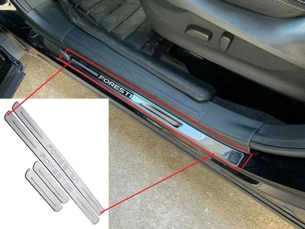Subaru Forester Uyumlu 2013 2018 Dış Kapı Eşiği Krom Parça