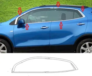 Opel Mokka Uyumlu 2012 2020 Cam Çıtası Krom ParçaDRS Tuning kalitesiyle tanışın! Özel olarak Opel  model araçlar için üretilen bu ürün, otomobilinizin hatlarına
