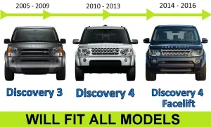 Land Rover Uyumlu Discovery 4 2010 2015 Tavan Çıtası Siyah Parça thumb 2