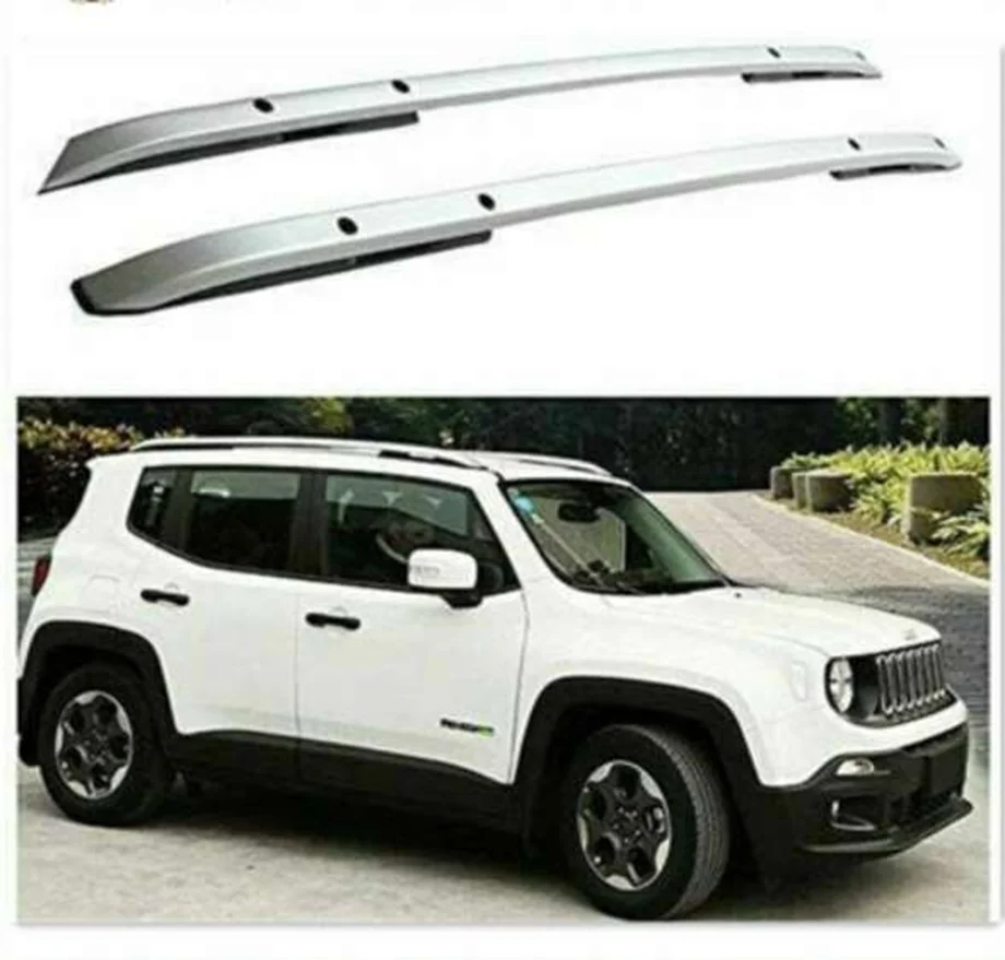 Jeep Renegade Uyumlu 2014 Sonrası Tavan Çıtası Gümüş Parça