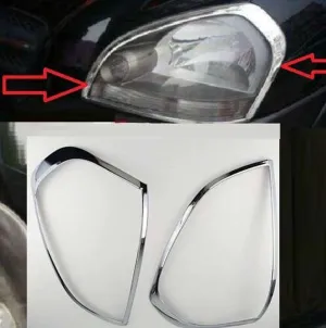 Hyundai Tucson Uyumlu 2004 2014 Ön Far Kaplama ABS Krom ParçaDRS Tuning kalitesiyle tanışın! Özel olarak Hyundai  model araçlar için üretilen bu ürün, otomobili