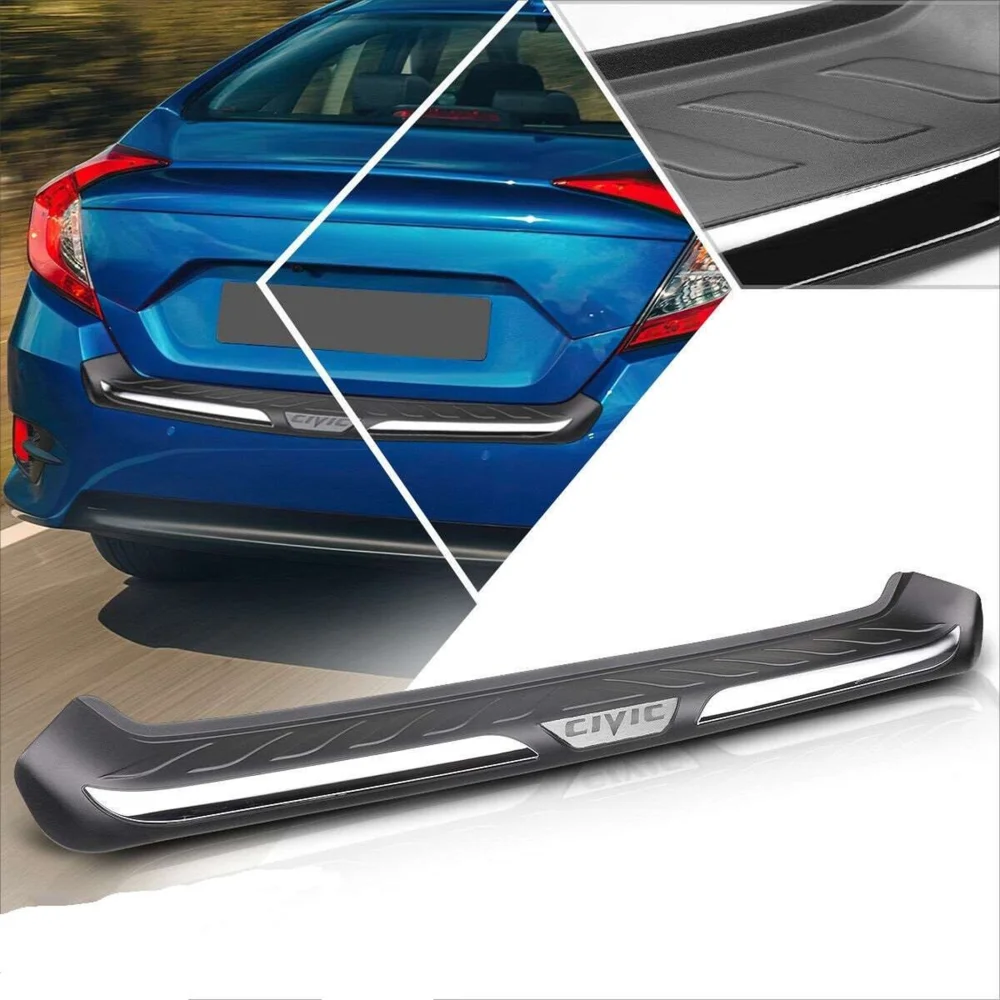 Honda Civic Uyumlu 2016 Sonrası Arka Tampon Eşik Koruma ABS Parça