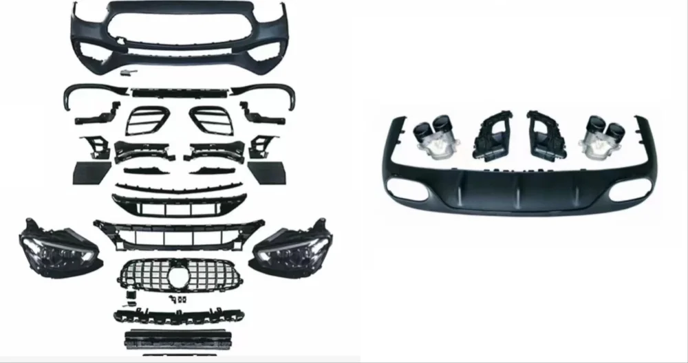2016-2020 E Uyumlu Coupe İçin 2021+ Amg Facelift Body Kit Parça