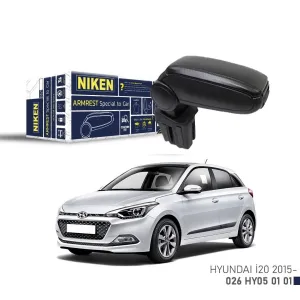 Hyundai İ20 Uyumlu -2015 Araca Özel Kol Dayama Siyah Niken Parça thumb 1