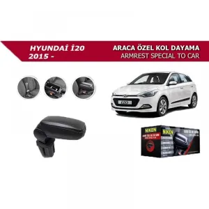 Hyundai İ20 Uyumlu -2015 Araca Özel Kol Dayama Siyah Niken Parça thumb 2