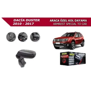 Dacia Duster Uyumlu 2010-2017 Araca Özel Kol Dayama Kolçak Siyah Niken Parça thumb 2