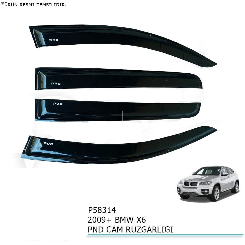 Bmw X6 Uyumlu Cam Rüzgarlığı 2009+ Parça