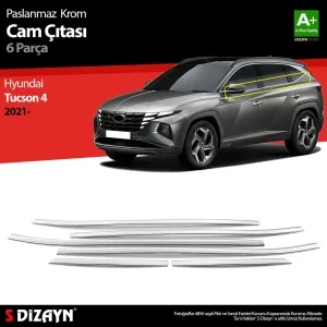 S-Dizayn Hyundai Tucson 4 Krom Cam Çıtası 6 Prç. 2021 ÜzeriAraca &Ouml;zel Krom Aksesuar
&Uuml;r&uuml;n &Ouml;zellikleri:Krom &uuml;r&uuml;nler ara&ccedil; &uum
