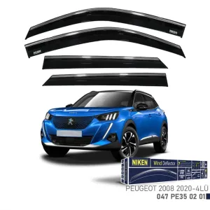 Niken Peugeot Uyumlu 2008 -2020 Kromlu Cam Rüzgarlığı 4Lü Parça thumb 1