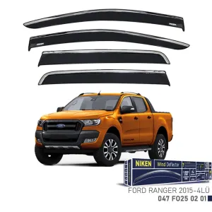 Niken Ford Uyumlu Ranger -2015 Kromlu Cam Rüzgarlığı 4Lü Parça thumb 1