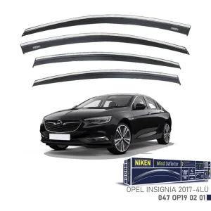 Niken Opel Uyumlu Insignia 2017- Kromlu Cam Rüzgarlığı 4Lü Parça thumb 1