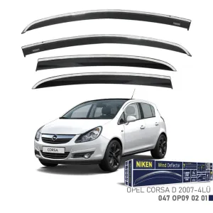 Niken Opel Uyumlu Corsa D -2007 Kromlu Cam Rüzgarlığı 4Lü ParçaDRS Tuning kalitesiyle tanışın! Özel olarak Opel  model araçlar için üretilen bu ürün, otomobilin