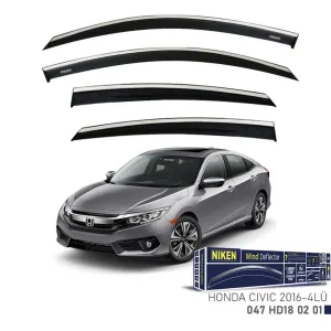 Niken Honda Uyumlu Civic 2016- Kromlu Cam Rüzgarlığı 4Lü ParçaDRS Tuning kalitesiyle tanışın! Özel olarak Honda  model araçlar için üretilen bu ürün, otomobilin