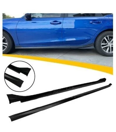 Honda Civic Uyumlu 2022 İthal Boyalı Piano Black Yan Marşpiyel Parça