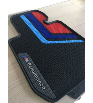 Bmw  F35 F30 Uyumlu Paspas Takımı Lateks M3 Kırmızı Siyah Mavi Şerit Parça thumb 2