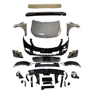 Vito 2011-2014 Uyumlu İçin Full Maybach Body Kit (Far-Kaput-Çamurluk-Ön Tampon-Panjur-Difüzör-Egzoz-Spoiler Parça