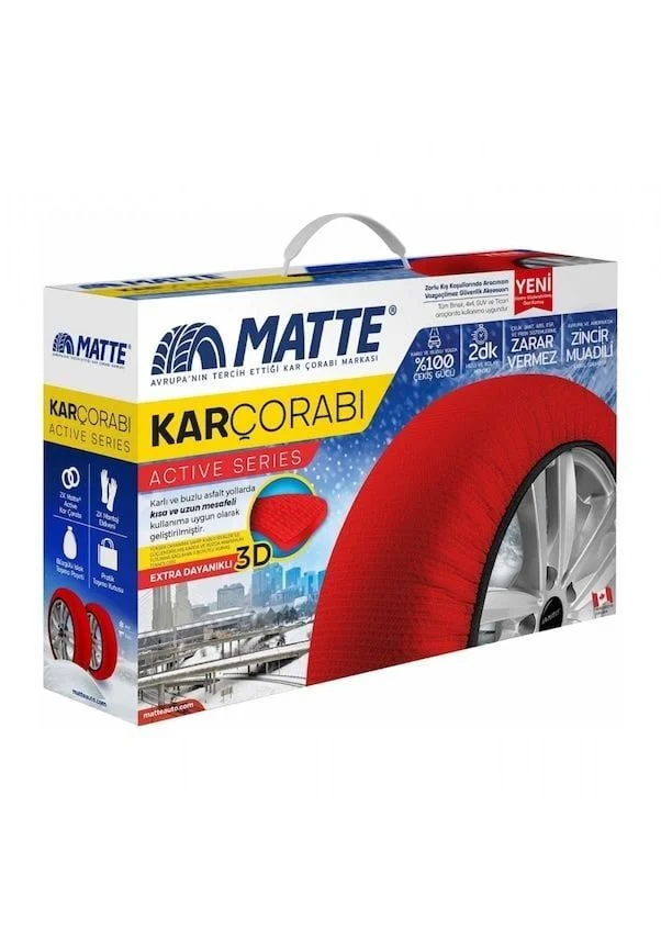 Kar Çorabı Uyumlu Matte 265 75 Lastik R15 Jant Ölçülerine Uyumlu Yüksek Kaliteli Zincir Muadili Parça