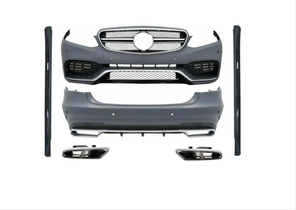 W212 İçin Uyumlu Uyumlu E63 Body Kit (2013-2015) (Ön Tampon-Difüzör-Egzoz-Marspıyel) Parça