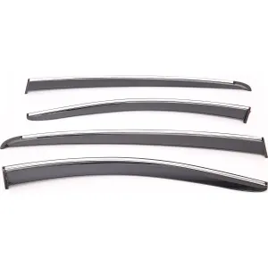 Sunplex İsuzu Uyumlu D-Max 18-21 Style 4 Lü Set Kromlu Cam Rüzgarlığı Ön Ve Arka Parça