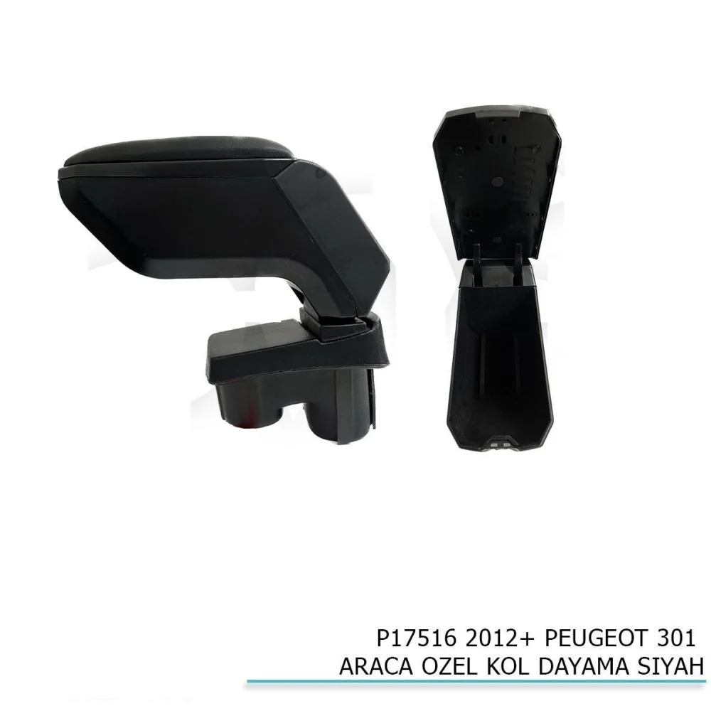 Peugeot 301 Uyumlu Araca Özel Kol Dayama Siyah 2012+ Parça