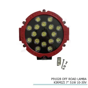 Off Road Uyumlu Lamba Kırmızı 7 51W 10-30V ParçaDRS Tuning kalitesiyle tanışın! Özel olarak Universal  model araçlar için üretilen bu ürün, otomobilinizin hatla