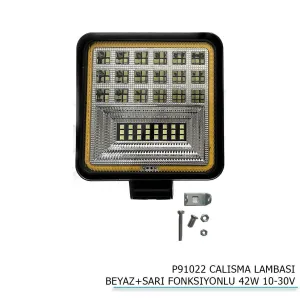Çalışma Lambası Uyumlu Beyaz Sarı Fonksiyonlu 42W 10-30V Parça