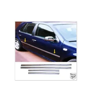 Volkswagen Golf Uyumlu 4 Yan Kapı Çıtası 1998-2004 Paslanmaz Çelik Parça thumb 1