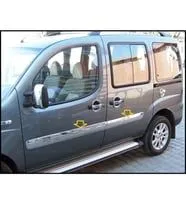 Fiat Doblo Uyumlu Yan Kapı Çıtası 2006-2010 Paslanmaz Çelik Parça thumb 2