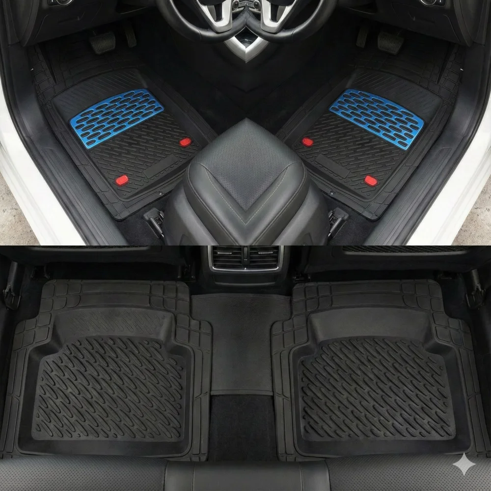Safir Hyundai Uyumlu Accent Era Havuzlu Universal Paspas Krom Mavi Parça