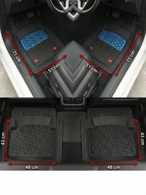 Safir Mercedes Uyumlu W202 Havuzlu Universal Paspas Krom Karbon Parça thumb 2
