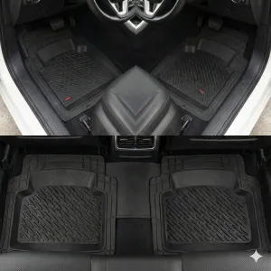 Safir Renault Uyumlu Clio Havuzlu Universal Paspas Krom Siyah Parça thumb 1