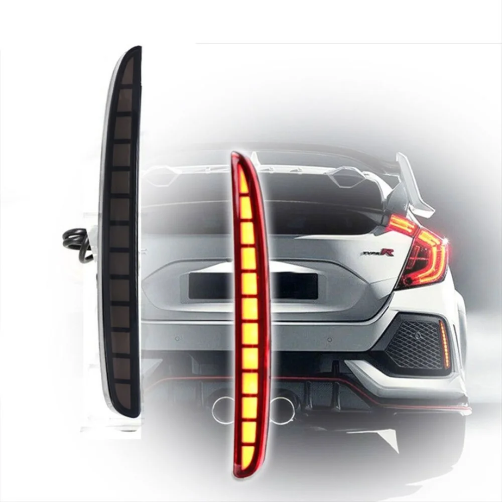 Honda Civic Uyumlu Fc5-Fk7 2016-2020 Type-R Arka Reflektör Ledi Hareketli