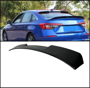 2022 Civic Uyumlu Cam Üstü İçin Rs Spoiler - Piano Black thumb 2
