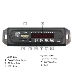 Space Aux Usb Mp3 Dönüştürücü / Icca99 thumb 3