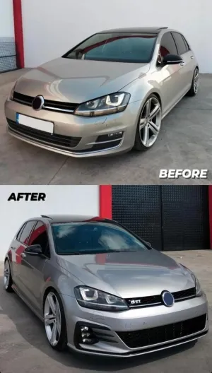 Golf 7 Uyumlu İçin Golf 7,5 Gti Ön Tampon & Panjur Seti thumb 4