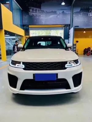 Rr Sport Uyumlu 2014-2017 İçin 2018+ Svr Facelift Body Kit (4 Lens Far Ve LED Stop thumb 2