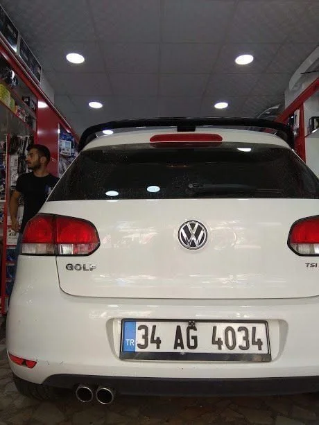 Volkswagen Golf Uyumlu 6 Gti Spoiler (Fiber)