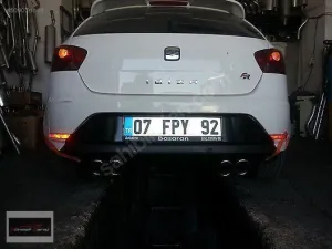 Seat İbiza Uyumlu Çift Çıkışlı Difüzör (Fiber)