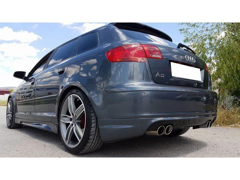 Audi A3 Uyumlu 8P 2006-2012 Arka Ek (Plastik)
