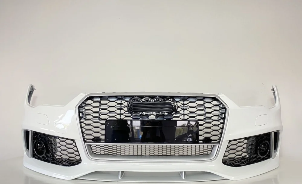 Audi A7 Uyumlu 2015-2017 Rs7 Krom Çerçeve Ön Tampon Panjur Seti