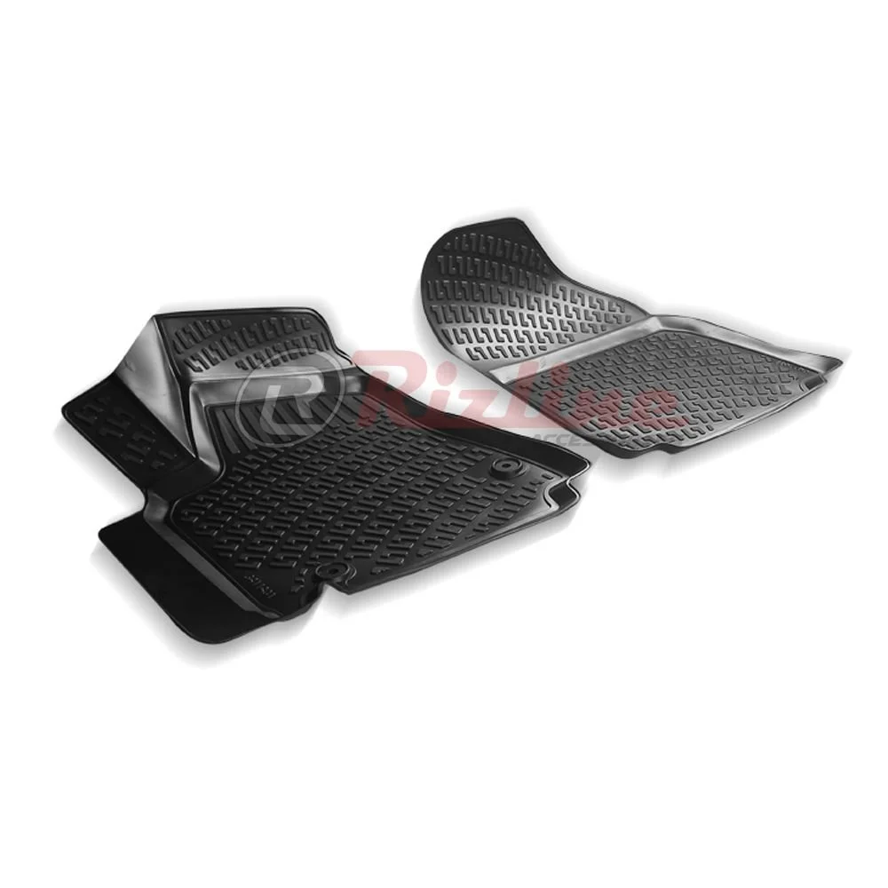 Peugeot Partner Uyumlu Tepe Panelvan (2 Parça) 2008 Sonrası 3D Havuzlu Siyah Paspas Seti