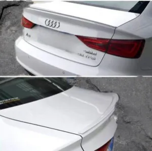 Audi A3 2012-2020 (8V) uyumlu Sedan Düz Anatomik Spoiler Boyalı modelleri DRS Tuning'de. Kaliteli malzeme, hızlı kargo ve güvenli alışverişle hemen inceleyin.