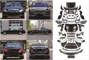 Mercedes W221 Uyumlu S Serisi İçin W222 Maybach Facelift Body Kit thumb 2