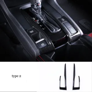 Honda Civic Uyumlu Fc5 2016-2020 Direksiyon Vites Konsol Karbon Set thumb 2
